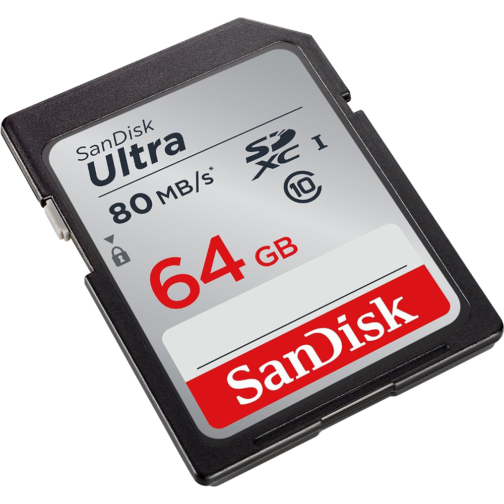 SanDisk 64GB Ultra SXHC UHS-I Memory Card - 80MB/s, C10, Full HD, SD Card - SDSDUNC-064G-GN6IN - image 2 of 5