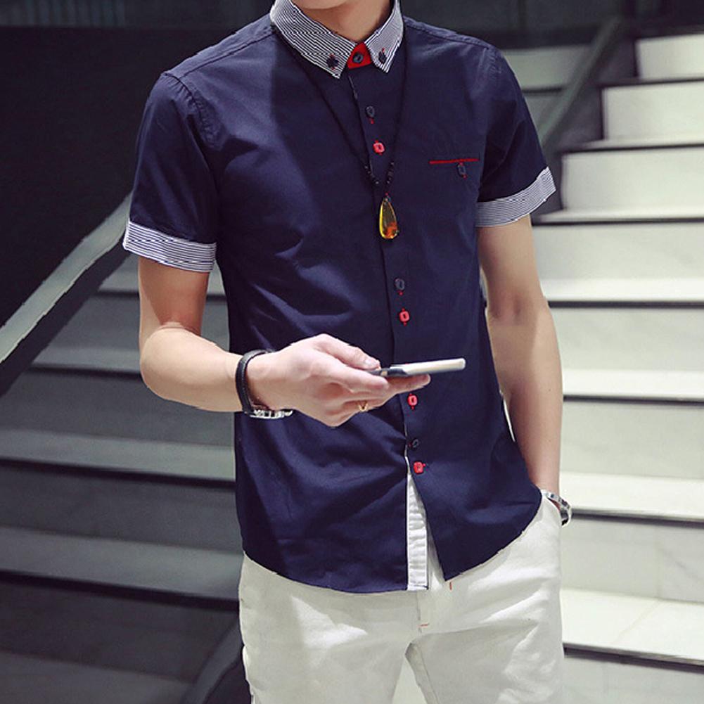 Megalia Mens Slim Fit Short Sleeve 