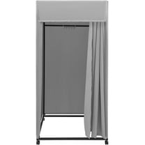 Clothing Store Fitting Room, Dressing Room, Removable Portable Changing Room Tent, Fitting Room for Boutique, Privacy Dressing Room for Indoor Outdoor House Office Shopping Mall (Rectangular-Grey-B)