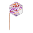 thumbnail image 1 of Germany City Name Map Style Toothpick Flags Cupcake Picks Party Celebration, 1 of 3