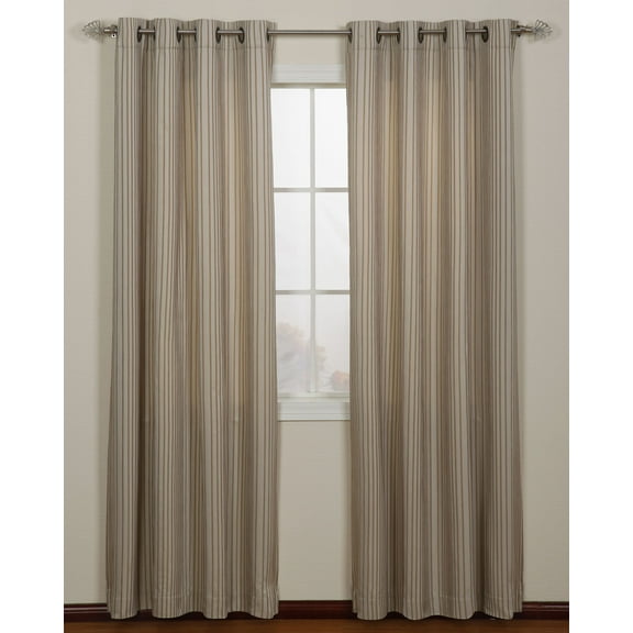 Nanshing Hera Grommet Single Curtain Panel, Beige, 54 x 84"
