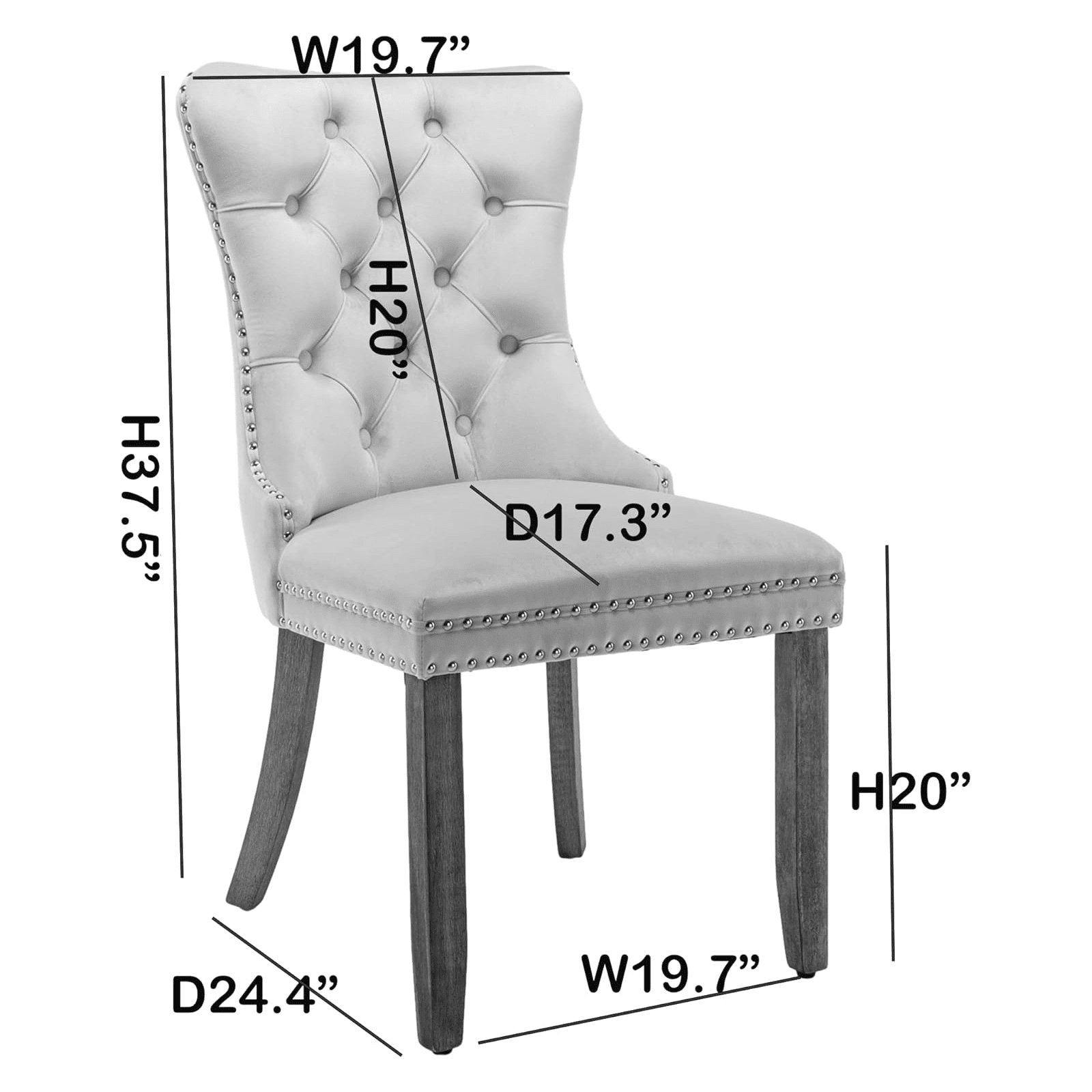 Dining Room Chairs with Velvet Fabric Dining Chairs with Golden Stainless Steel Plating Legs, Backrest and Button Velvet Fabric DesignLuxury Home Furniture for Dining Room(Burgundy Set of 4)