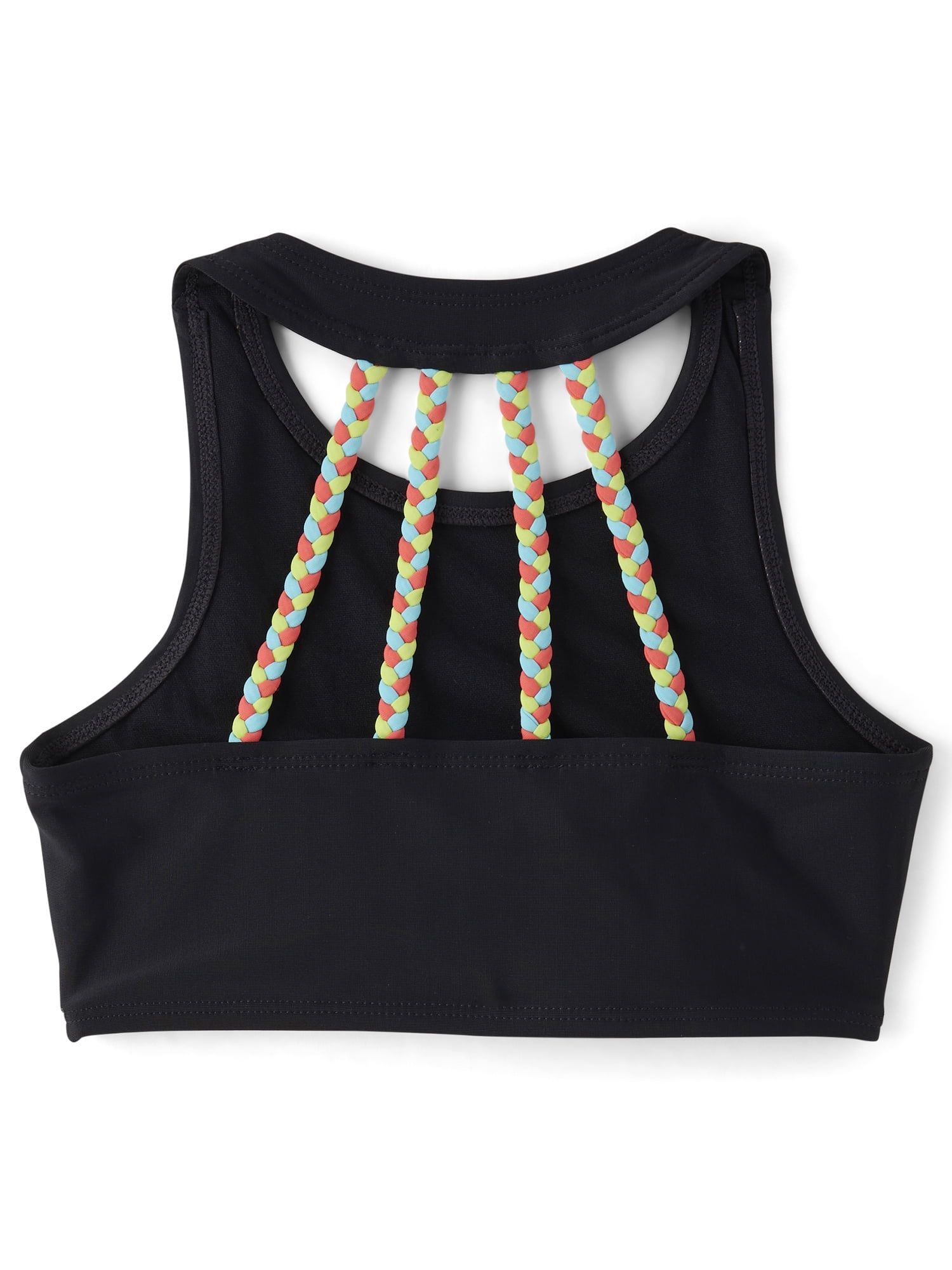 The Children's Place Girls Sleeveless Braided Back Tankini Swimsuit, 2-Piece, Sizes XS-XXL