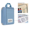 thumbnail image 7 of Guozer Zippered Binder Bag with Handle,Portable File Folder Document Organizer for Classroom Supplies,Blue, 7 of 7