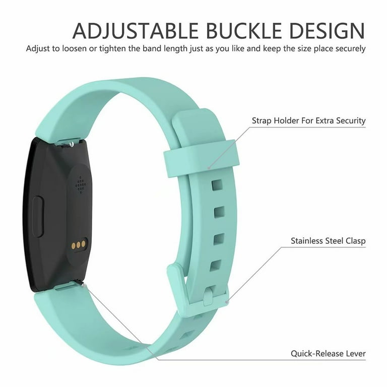 Compatible with Fitbit Inspire/Inspire HR/Inspire 2 and Ace 2 Bands for Women  Men, Sports Soft Replacement Wristband for Fitbit Inspire/Inspire HR/Ace 2, Large  Small 