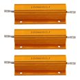thumbnail image 1 of Resistencia de potencia revestida de aluminio dorado 3X 100 W, 10 ohmios 10R, 1 of 8