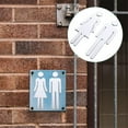 thumbnail image 4 of ⚡ Big Sale ! 1 Set Restroom Sign Ladies Toilet Wc Bathroom Gender Toilet Signs Washroom Toilet Sign Logo Cute Bathroom Signs Ladies Washroom Sign Washroom Wc Sticker Wc Sign Emblems, 4 of 5