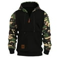 thumbnail image 4 of LWavelet Mens Casual Pullover Hooded Sweatshirt with Camouflage Pattern Long Sleeve Adjustable Drawstring Hood and Front Pocket for Outdoor and Everyday Wear, 4 of 4