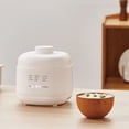 thumbnail image 6 of Suodoka Mini Electric Stew Pot 200W 1L Ceramic Slow Cooker and Porridge Pot with Timer, Baby Food Companion, EU Plug 220V (9.05 x 9.05 in), 6 of 9