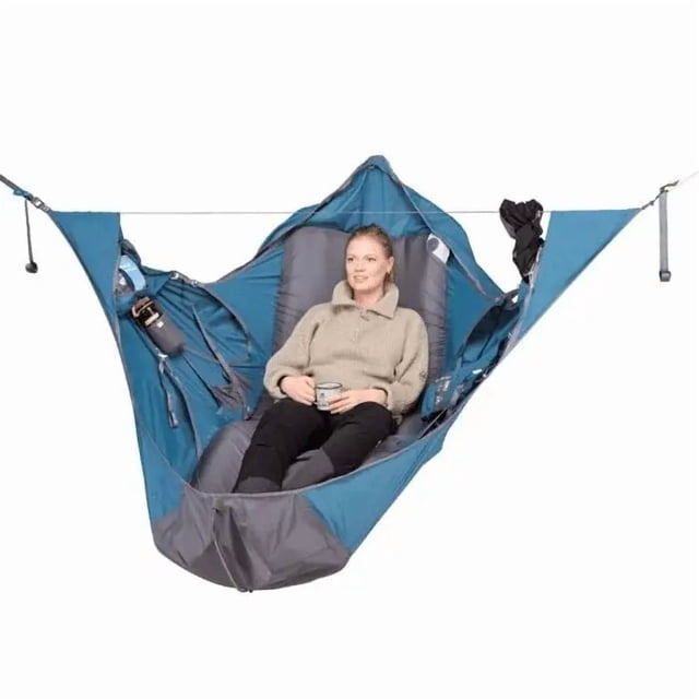 Portable Outdoor Survival Hammock, 82.7*27.6in, Blue