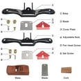 thumbnail image 4 of Czcpp-2 Pcs Rayons Réglables avec Base Plate, 6 Pcs Lame en Métal et 1pcs Plans de Menuiserie Portables Outil de Travail à Main Parfait pour Artisanat en Bois, Craver, Travail, 4 of 4
