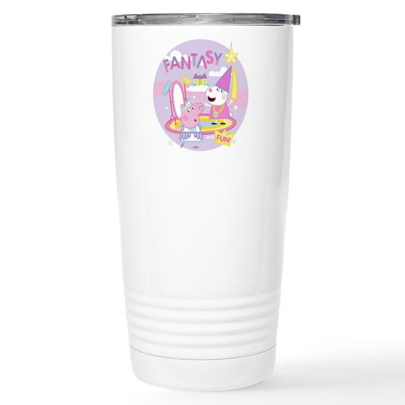 CafePress - Peppa Pig: Fantasy And Fun! - Insulated Stainless Steel Travel Tumbler 20 oz.