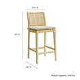 thumbnail image 3 of Modway Ovard Counter Stool in Natural, 3 of 9