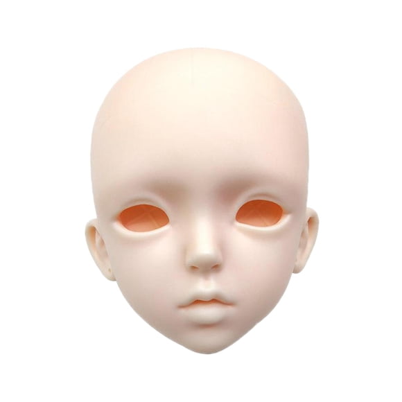 MERIGLARE 1/3 BJD Doll Head 3D for 60 cm Height Bald Face Ups Enthusiast DIY Toy Dolls Thick Lips No Eyes