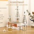 thumbnail image 2 of CAROOTU Christmas Mood Heat-Powered Spinning Candleholder Metal Rotating Light for Home, 2 of 6