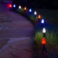 thumbnail image 2 of Wintergreen Lighting C7 Red, White & Blue OptiCore Smooth LED Pathway Light Kit, 75 Lights, 12" Spacing, Black Wire, Black Stake, 75 ft, 2 of 8