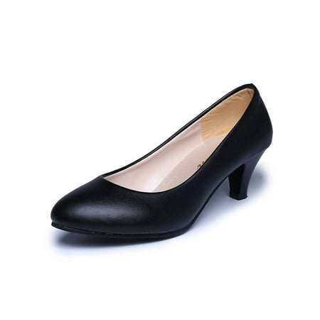 

Ritualay Women s Pumps Pointed Toe Dress Heels Office Dressy Wrok Heeled Shoes Black 4.5