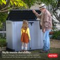 thumbnail image 4 of Keter Store-It-Out Prime 4.3 x 3.7 ft. Outdoor Resin Storage Shed with Easy Lift Hinges, Perfect for Yard Tools, Pool Toys and Garden Accessories, Grey, 4 of 8