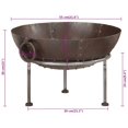 thumbnail image 2 of vidaXL Fire Pit 55x55x38 cm Iron, 2 of 5