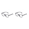thumbnail image 3 of Minnieouse Gafas TR90 Rectángulo Marco completo Sin lentes recetados Gafas de estilo vintage Gafas ligeras para negro Negro 2piezas, 3 of 6