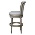 thumbnail image 4 of Home Square Wood Swivel Barstool with High Back in Weathered Gray - Set of 2, 4 of 6