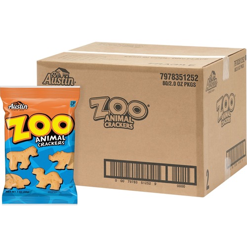 Keebler Austin Zoo Animal Crackers 2 oz 80 / Carton Bundle of 2