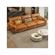 thumbnail image 4 of Luxury Minimalist Leather Sofa Living Room Cowhide Simple Straight Row Leather Sofa Combination Furniture My Lux Decor Round, 4 of 24