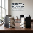 thumbnail image 4 of Unique Bargains Expandable L-Shaped Bookends with Compartments Home 2 Pcs Blue Night Black 5.2"L x 4.1"W x 7.7"H, 4 of 5