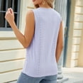 thumbnail image 4 of GERsome Tank Top for Women Loose Fit Sleeveless V Neck Camisole Tops Dressy Casual Eyelet Summer Flowy Shirts Blouse, 4 of 7