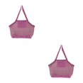 thumbnail image 4 of maskred Versatile Beach Toys Bag Durable Mesh Tote for Poolside Adventures Pink Extra Large 2Set, 4 of 6