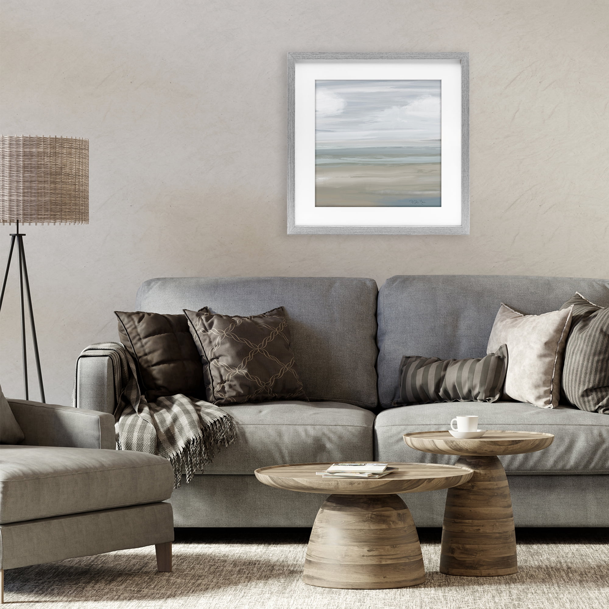Stupell Industries Another Day Peaceful Landscape Gray Framed Print Under Glass, design by Robin Maria