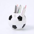 thumbnail image 2 of Pencil Dispenser for Classroom, Football Shaped Pen Holder With Multiple Holes for Inserting Pens, Multifunctional And Large Capacity Student Desktop Organizer, Stationery And Ornament Storage Box, 2 of 10