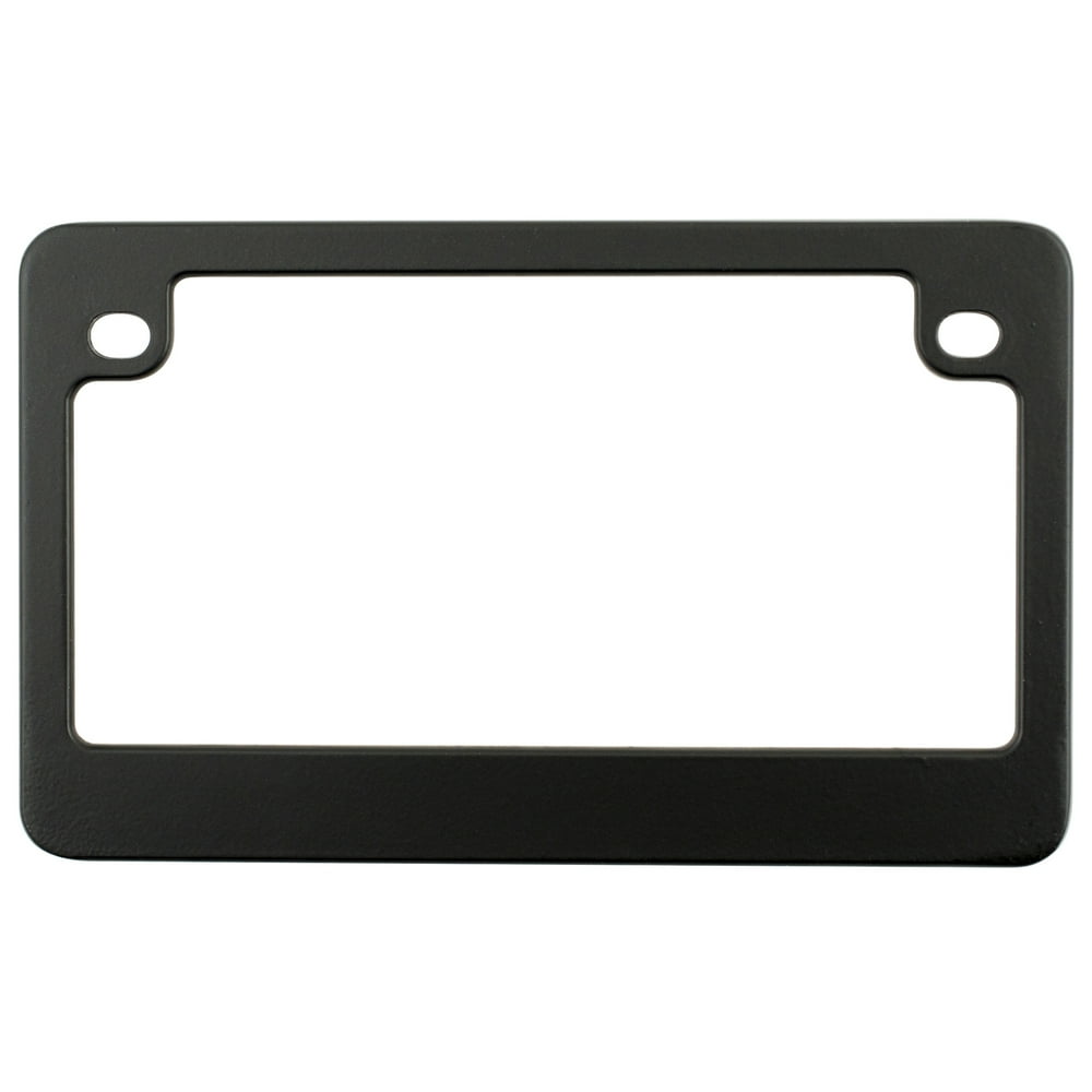 Auto Drive 92774WD Metal Motorcycle License Plate Frame, Matte Black