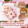 thumbnail image 3 of 200PCS 5.5x5.5inch Valentine Cellophane Bags, Lovely Clear Red Pink Heart Printed Cookie Bags, Self Adhesive OPP Treat Bag for Cookie Bakery Present Gift Goodies DIY Candy Decorating Bags, 3 of 4