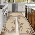 thumbnail image 6 of Floral Kitchen Rugs Sets of 3, Non Slip Kitchen Rugs and Mats Washable Farmhouse Kitchen Rugs Floral Kitchen Floor Mat Carpet Runner Rugs for Hallway Laundry Room, 6 of 12