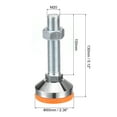 thumbnail image 2 of Leveling Feet, 4Pcs M20x100x60mm - Carbon Steel Non-Skid Anti-shock Adjustable Table Feet for Furniture Workshops, 2 of 5