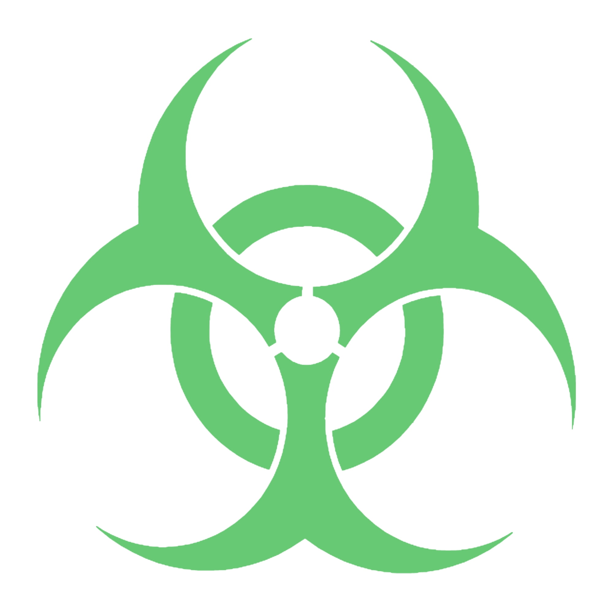 Biohazard Symbol Vinyl Decal Zombie Outbreak Sticker Radiation Warning Decal