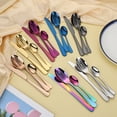 thumbnail image 2 of Firefly Hope Stainless Steel Dinner Knives Set of 4, Mirror Polished Sturdy Table Spreader Knives, Dishwasher Safe Kitchen Utensils, Multicolour, 2 of 5