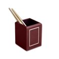 thumbnail image 1 of A5610-burgundy-24kt-gold-tooled-cencil-cup, 1 of 1