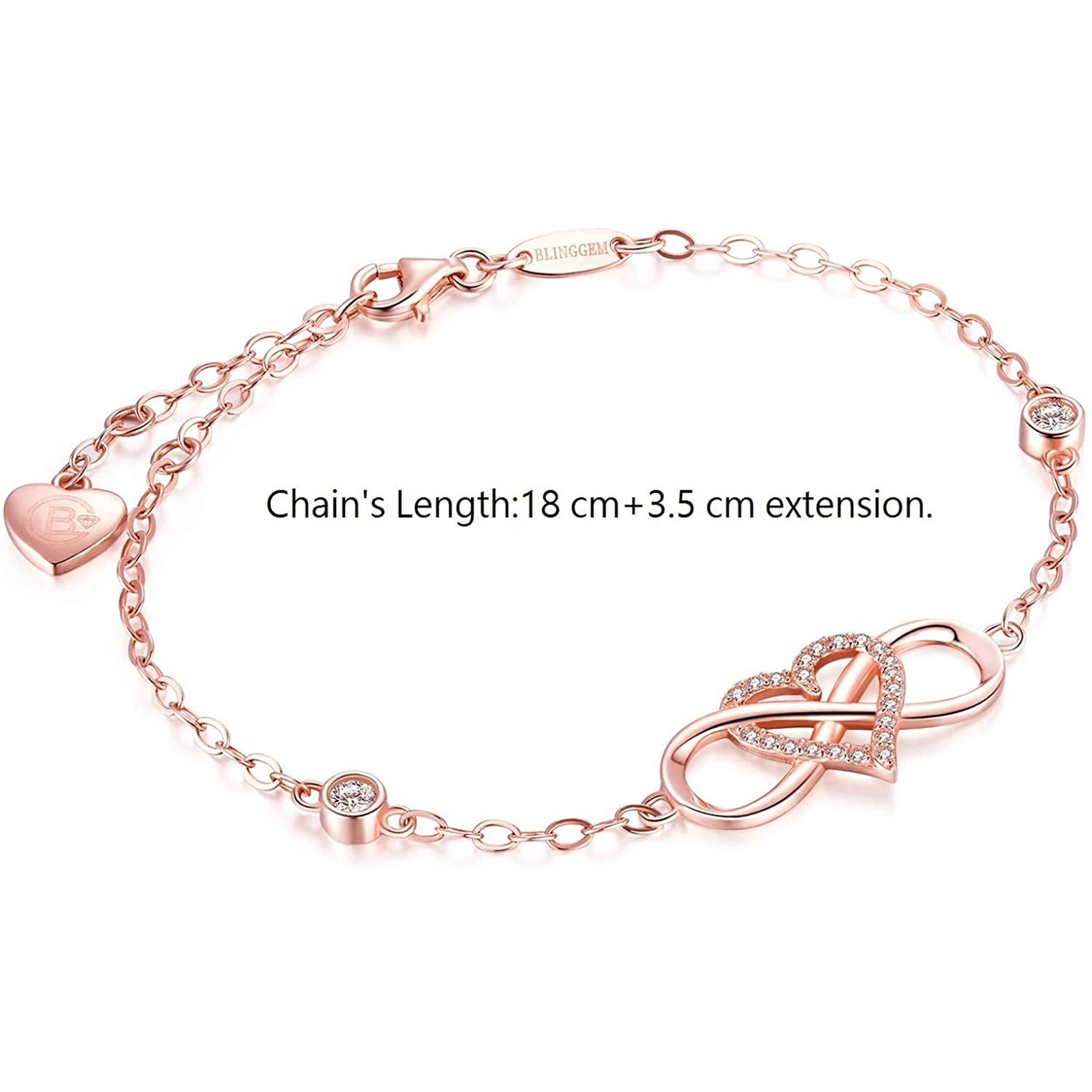 Heart Cross Infinity Bracelet Bracelets For Women 925 Sterling