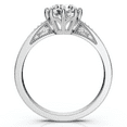 thumbnail image 3 of Pompeii 1.05 Ct Diamond Engagement Ring Vintage Accent 14k White Gold 8 Prong, 3 of 5