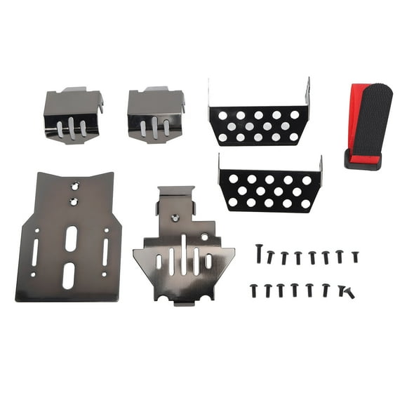 Protector de Eje Skid Plate NikouMX Chasis de Acero Inoxidable Negro Deportes