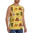 thumbnail image 2 of Easygdp Forest Guard Men's Breathable Tank Tops Sleeveless Sporty T Shirts for Basketball, Mountaineering, Bodybuilding -3X-Large, 2 of 8
