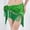 🔥 Green, variant on USSUMA Embroidered Fringe Hip Scarf With Coin Tassel Trim Handmade Triangle Sequin Wrap For Belly Dance Performance Festival Costume Accessory — Dance Skirt Party Wear