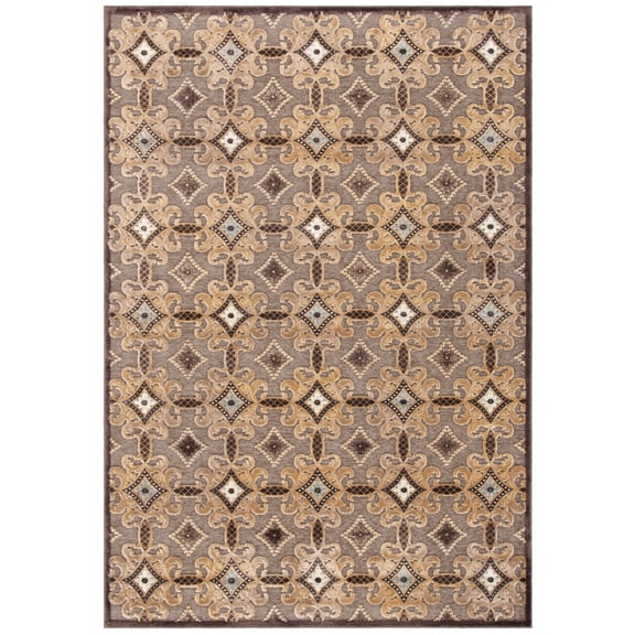 SAFAVIEH Paradise Jamison Geometric Area Rug, Dark Brown, 5'3" x 7'6"