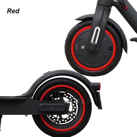 New Accessories Mijia Outdoor Xiaomi M365 Pro Wheel Hubs Protective Scooter Parts Reflective Sticker RED