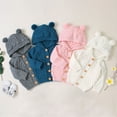 thumbnail image 3 of Toddler Boys Girls Winter Knitted Cardigan Jacket with Hood Cute Bear Ear Fall Sweater Outwear, 3 of 5