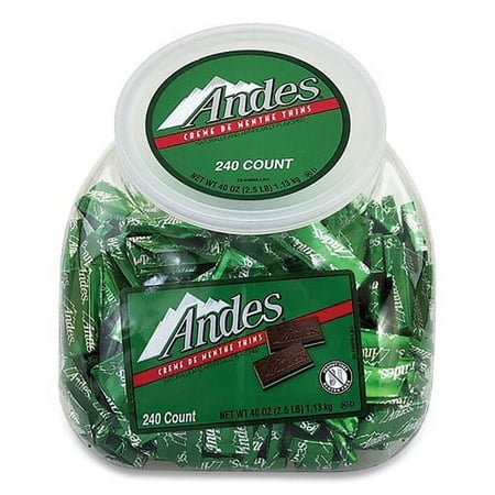 Creme De Menthe Chocolate Mint Thins, 240 Piece Tub | Bundle of 2 Each
