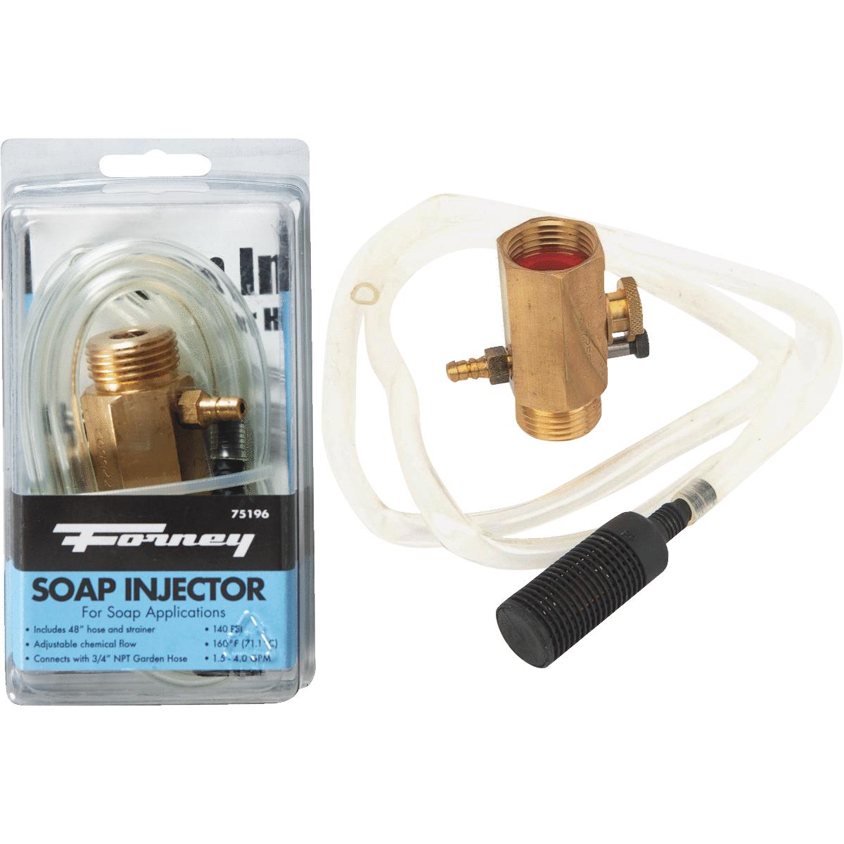 Forney Pressure Washer Detergent Injector with 48 In. Hose 75196