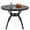 Black 41', variant on Wentum 63" x 38" Rectangle Outdoor Dining Table for 6, Metal Dining Table with Adjustable Umbrella Hole for Garden, Backyard and Porch, Black
